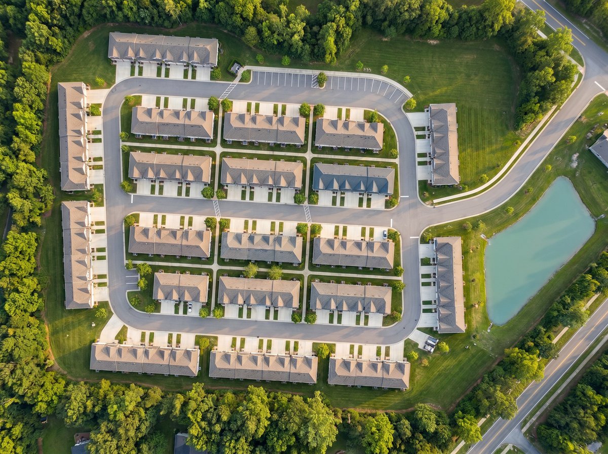 Site plan for Lookout Valley townhome community